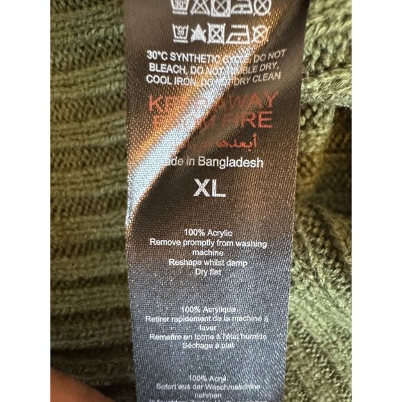 PrettyLittleThing XL Plus Khaki Cropped Rib Knit Jumper - NWT - Picture 10 of 14